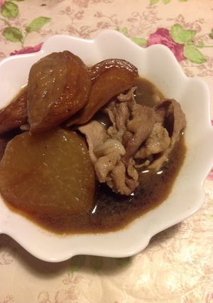 【母レシピ】おでんの残り物で、豚肉大根♪-レシピのメイン写真