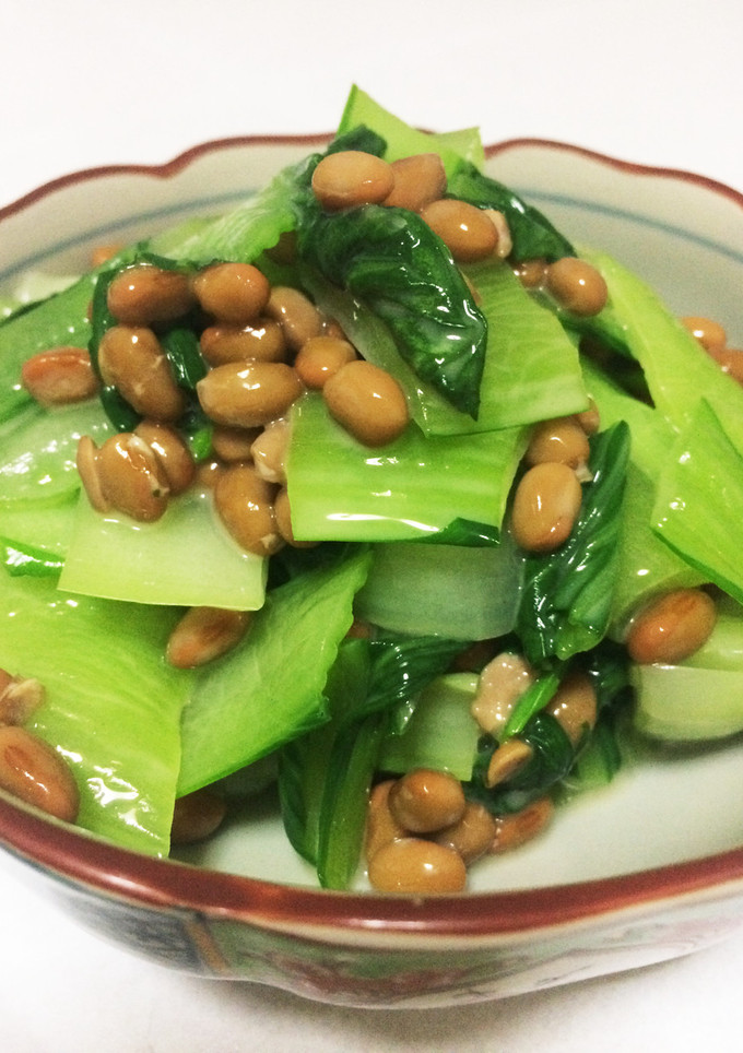 青梗菜と納豆のナムル風-レシピのメイン写真