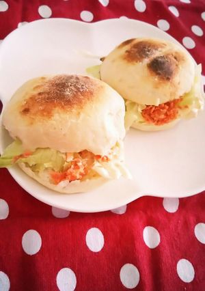 鮭フレークで簡単☆鮭レタスサンドイッチ-レシピのメイン写真