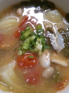 チンゲン菜と ミニトマトの中華スープ!-レシピのメイン写真
