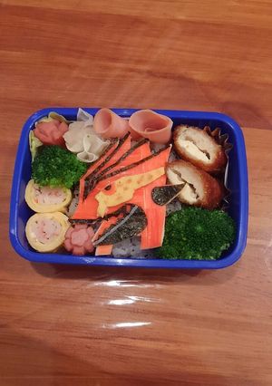 ☆キャラ弁 ポケモン ゲンシグラードン-レシピのメイン写真