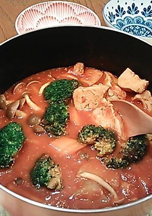 味噌が決め手☆トマト鍋-レシピのメイン写真