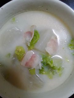 ほっこりかぶの豆乳スープ-レシピのメイン写真