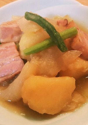 ジャガイモとベーコンのこっくり煮物-レシピのメイン写真
