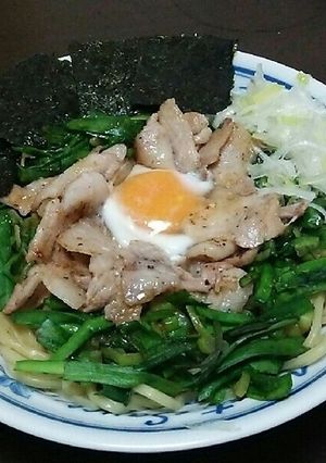 簡単！スタミナ満点油そば (まぜそば)-レシピのメイン写真