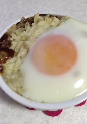 ココットカマンdeデミポテたまご-レシピのメイン写真