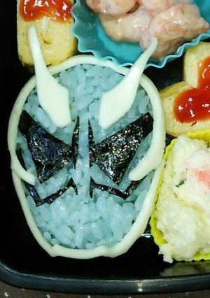 キャラ弁 簡単 仮面ライダースペクター-レシピのメイン写真