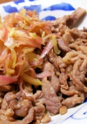ミョウガ好きの豚肉炒め-レシピのメイン写真