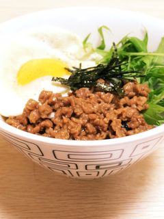 〔大豆のお肉で〕カンタンひき肉丼☆-レシピのメイン写真