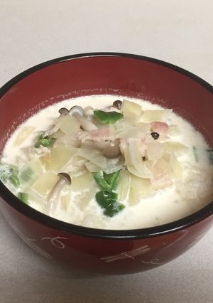 あったか牛乳雑炊-レシピのメイン写真