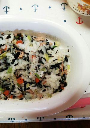 離乳食　鉄分たっぷり混ぜご飯-レシピのメイン写真