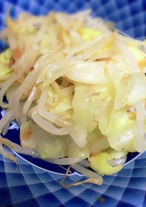 超簡単！キャベツともやしの麺つゆ和え♡-レシピのメイン写真