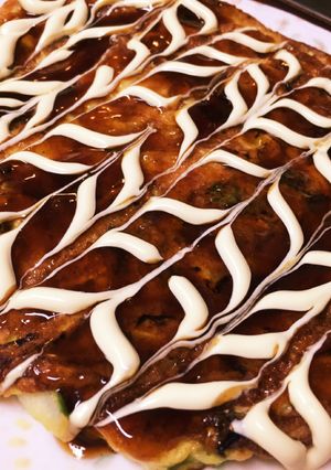 お好み焼きのようなふわふわ卵焼き-レシピのメイン写真