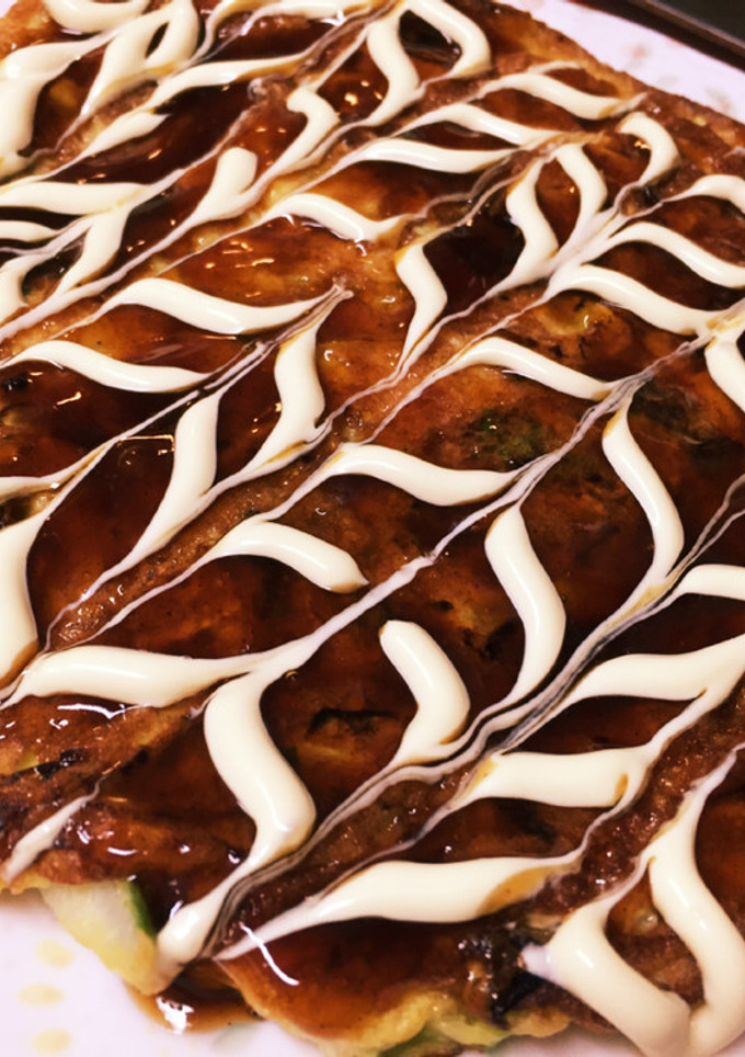 お好み焼きのようなふわふわ卵焼き-レシピのメイン写真