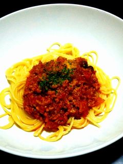 簡単!美味しい!ミートソースパスタ♪-レシピのメイン写真