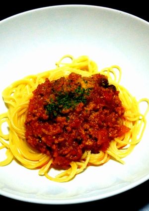 簡単！美味しい！ミートソースパスタ♪-レシピのメイン写真