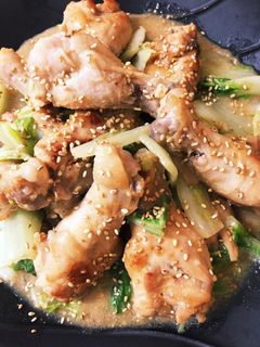 ボリューム満点♫白菜☆鶏手羽元の味噌焼き-レシピのメイン写真