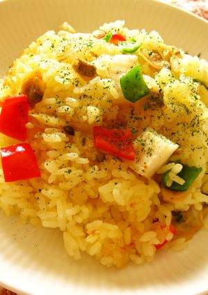 炊飯器で簡単パエリア！-レシピのメイン写真