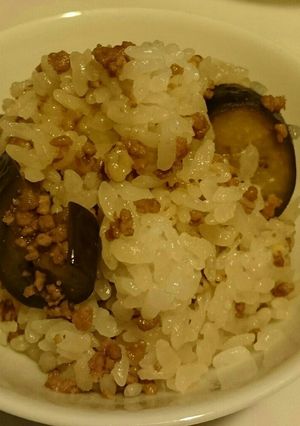 もち麦入り⭐茄子とひき肉の混ぜご飯-レシピのメイン写真