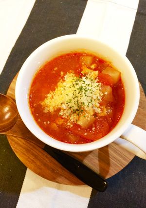 コンソメ不使用！大根入りミネストローネ-レシピのメイン写真