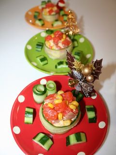 ゴロ②ノルウェーサーモン❄Xmasサラダ-レシピのメイン写真