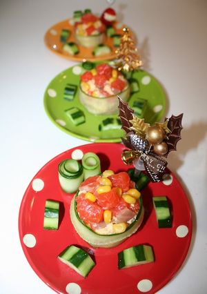 ゴロ②ノルウェーサーモン❄Xmasサラダ-レシピのメイン写真