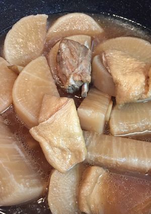 大根とスペアリブと油揚げの煮込み-レシピのメイン写真