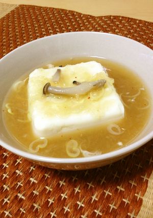 ヘルシー!みぞれあんかけ豆腐-レシピのメイン写真
