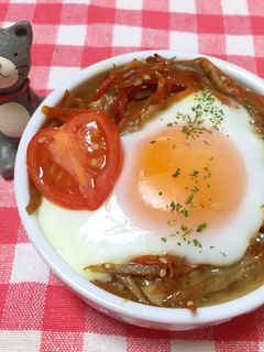 きんぴらごぼうのココットカマン♪-レシピのメイン写真