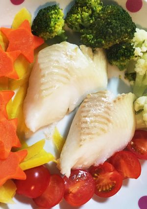 白身魚のかんたん野菜蒸し-レシピのメイン写真