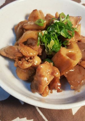 鶏肉と蓮根こんにゃくの照り煮-レシピのメイン写真