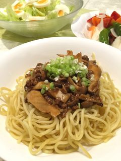 大豆ときのこのヘルシー☆ジャージャー麺-レシピのメイン写真