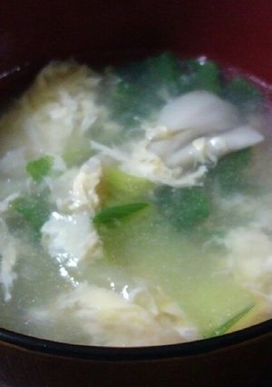 とろ～り♪チンゲン菜ときのこの玉子スープ-レシピのメイン写真