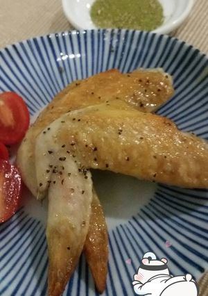青汁塩でさっぱり手羽先【アゲ活レシピ】-レシピのメイン写真