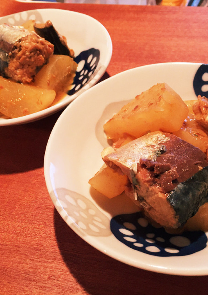 鯖の味噌煮缶 大根の煮物-レシピのメイン写真