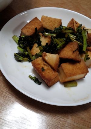 大根葉と厚揚げの炒め物-レシピのメイン写真