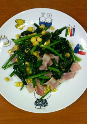 ほうれん草とベーコンの炒め物☆-レシピのメイン写真