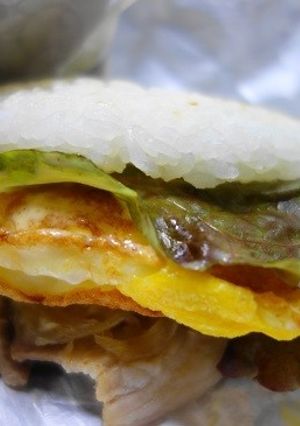 ライスバーガー☆具沢山でも崩れない！-レシピのメイン写真