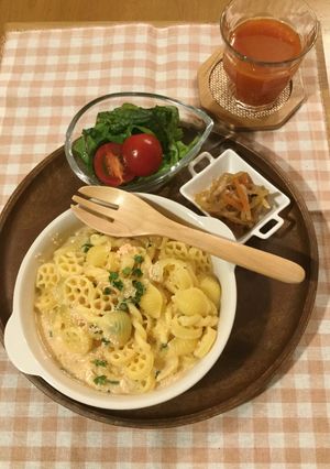 明太子豆乳チーズパスタ♪-レシピのメイン写真