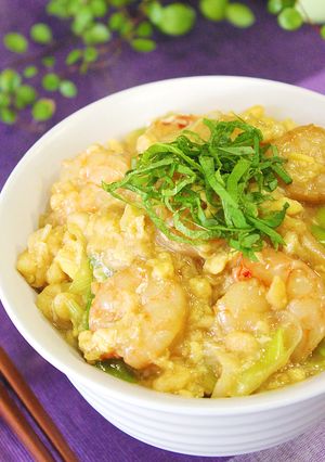 簡単お安く！海老天風の卵とじ丼♪-レシピのメイン写真