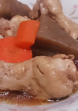 簡単でおいしい手羽元の煮物-レシピのメイン写真