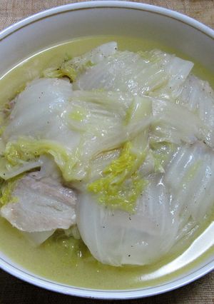 バター風味の豚バラ肉と白菜の重ね蒸し煮-レシピのメイン写真