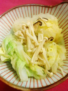 糖質制限 きのこと白菜の煮びたし3変化-レシピのメイン写真
