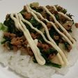 ダイズのお肉deピリ辛丼