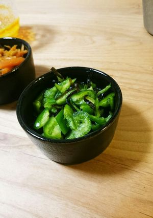 炒めないピーマンの塩昆布-レシピのメイン写真