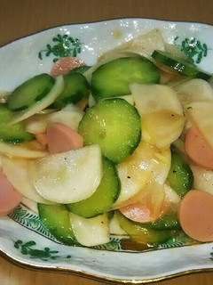 サラダかぶと魚肉ソーセージのサラダ-レシピのメイン写真