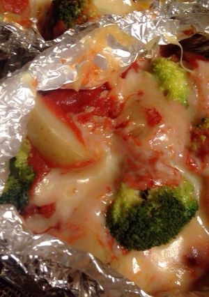 鶏肉のトマトホイル焼き-レシピのメイン写真