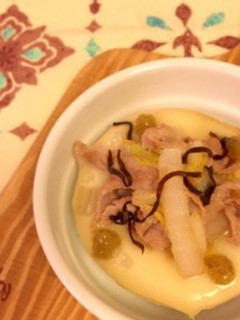ゆず香る♪豚しゃぶと白菜のココットカマン-レシピのメイン写真