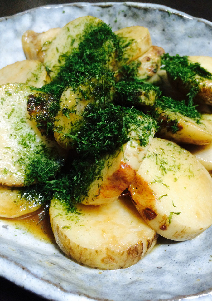 絶対旨い組合わせ！里芋の麺つゆバター炒め-レシピのメイン写真