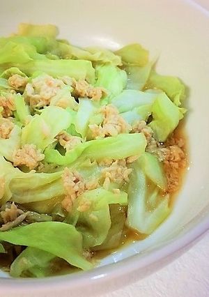 簡単！キャベツとツナのレンジ蒸し♡-レシピのメイン写真